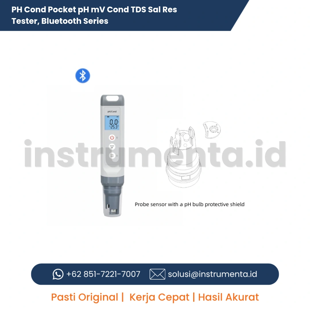 Distributor Resmi PH Cond Pocket pH mV Cond TDS Sal Res Tester Bluetooth Series Ready Stock